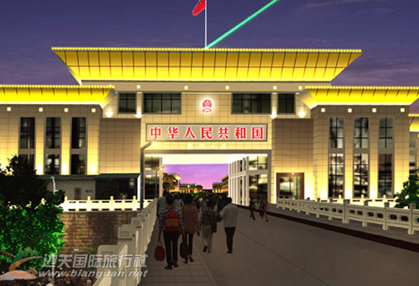 东兴口岸夜景，美丽的东兴口岸