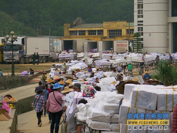 防城港里火口岸贸易发展迅猛