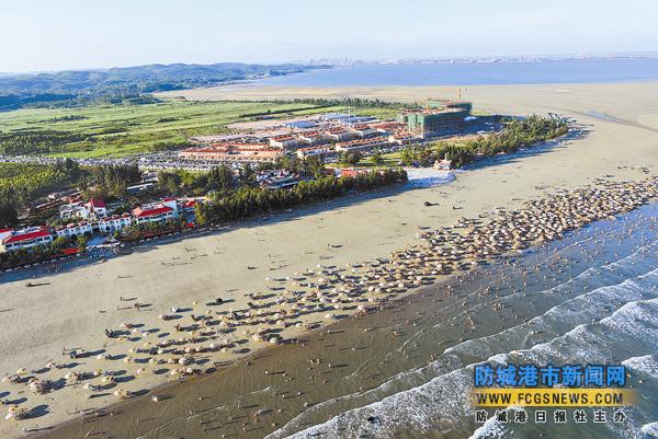 防城港白浪滩海景如幻