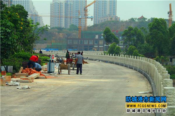 防城港市首条彩色城市绿道“西湾绿道”即将现身