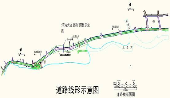 东兴市沿河大道工程道路建设情况