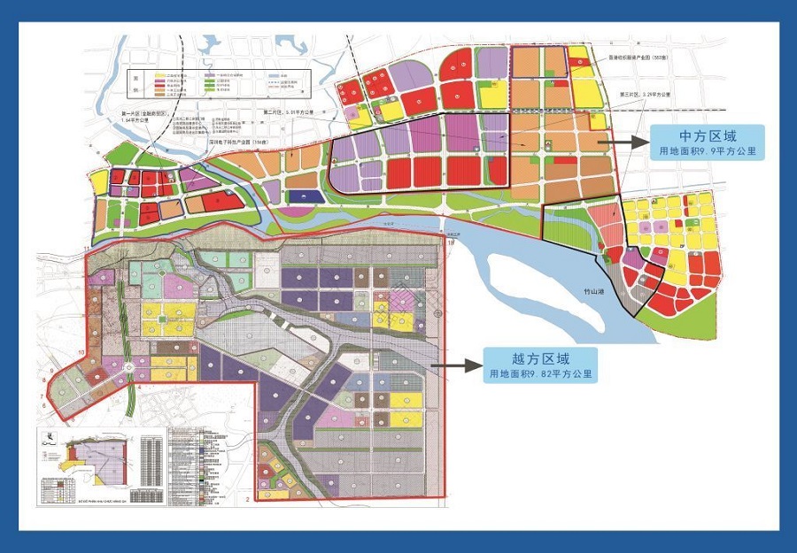 中国东兴—越南芒街跨境经济合作区控制性详规图